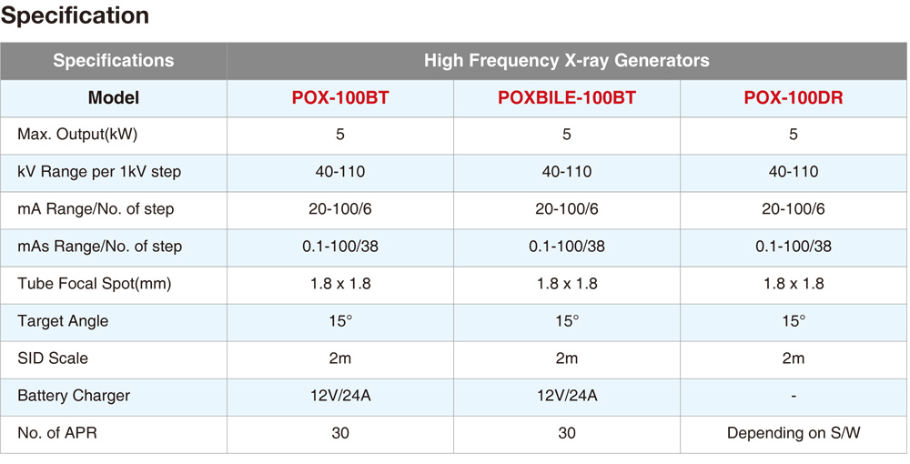 DR or Hybrid Mobile X-Ray POX-100DR - Imagen 3